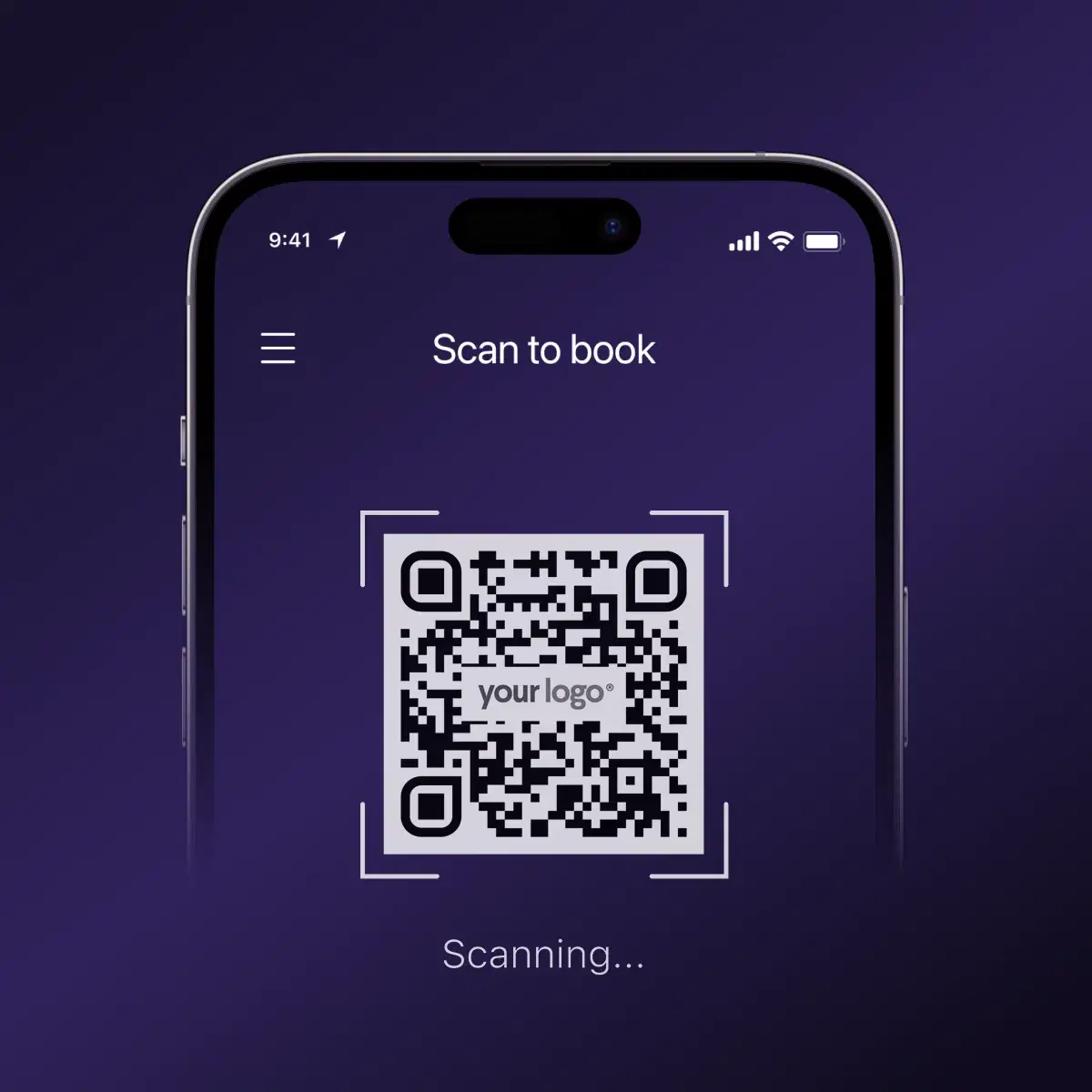 Experiencia de reserva mediante código QR